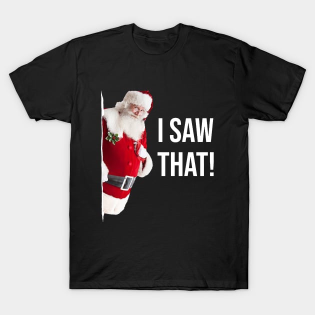 I Saw That Santa T-Shirt by Bigfinz